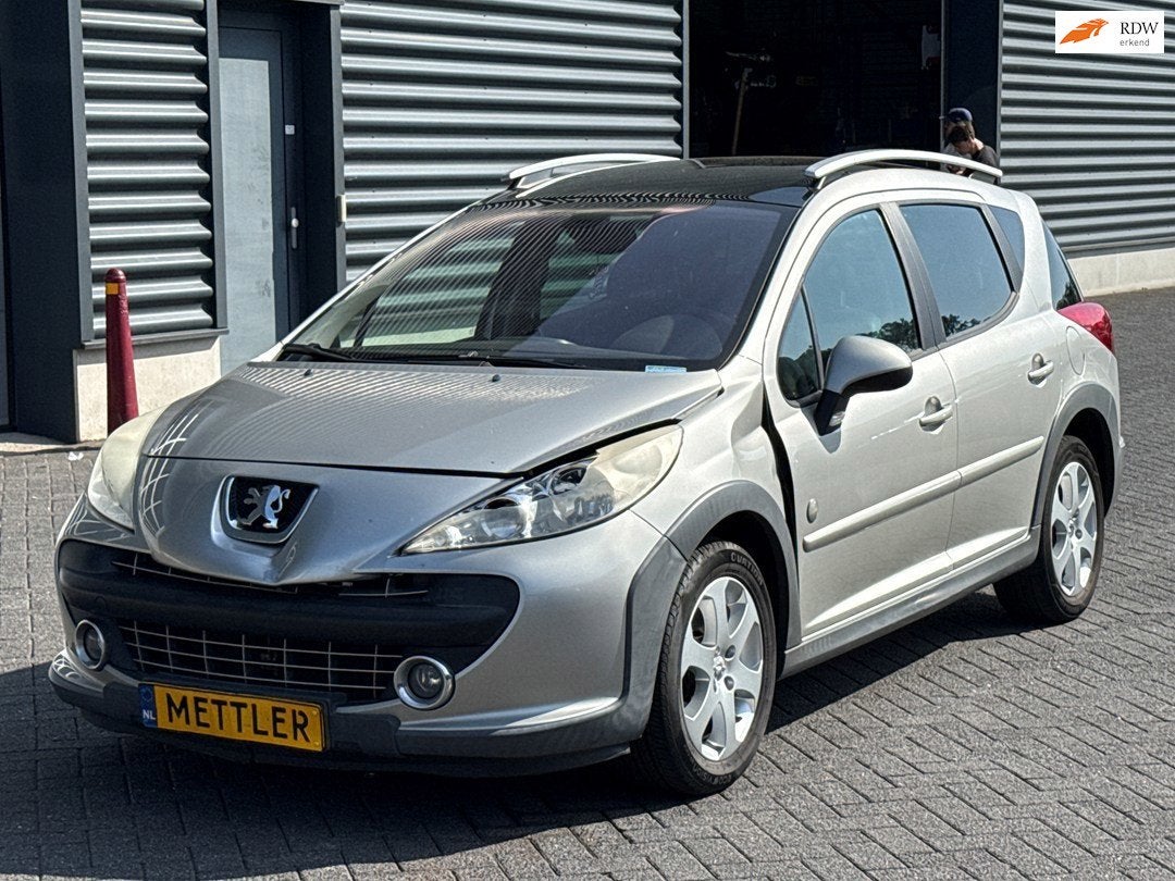 Peugeot 207 SW Outdoor 1.6 VTi XS | airco | panoramadak | tr, Gebruikt, 4 cilinders, 1110 kg, Origineel Nederlands