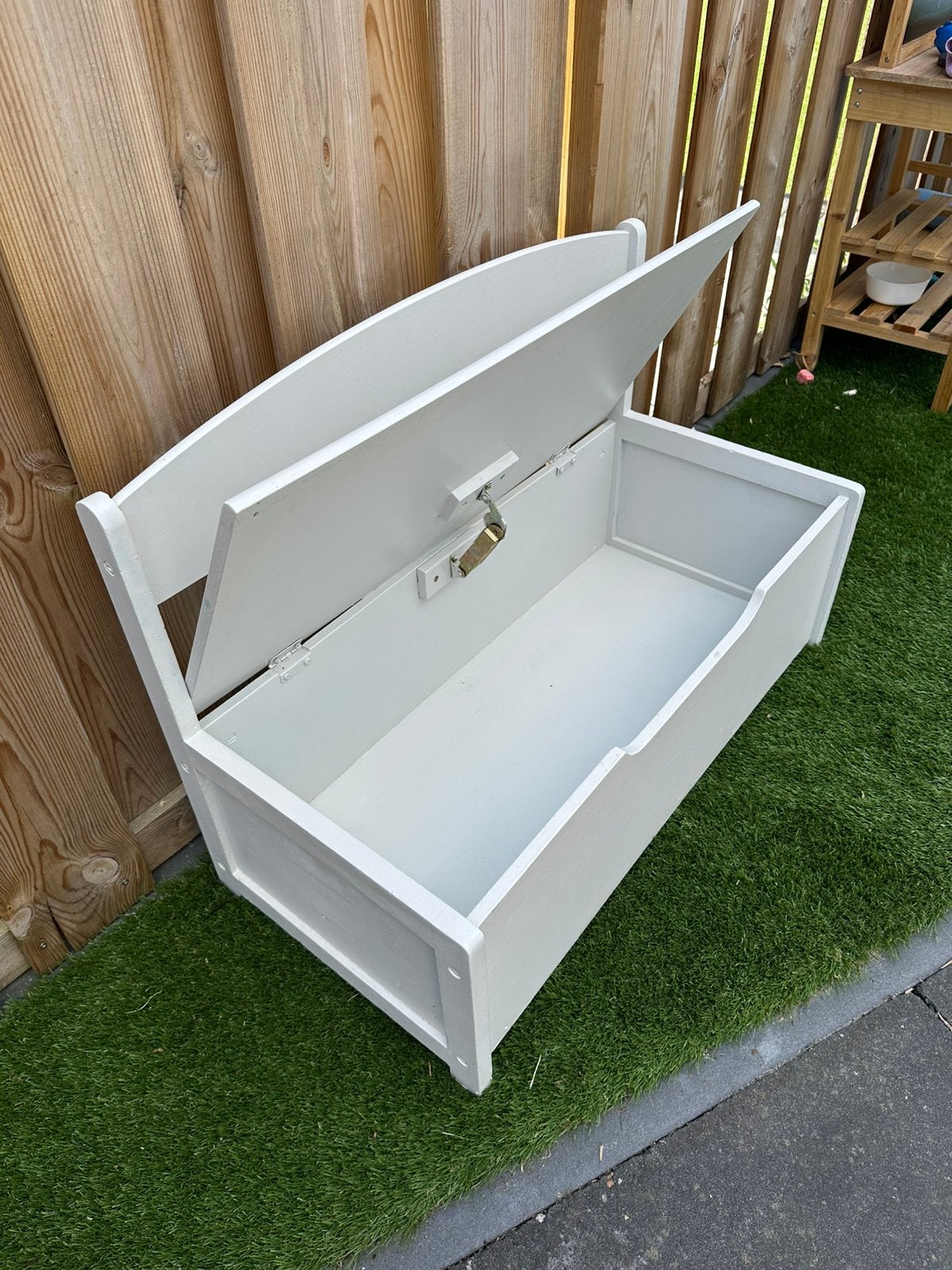 Opberg meubel bankje, Gebruikt, Minder dan 50 cm, Ophalen, Minder dan 90 cm
