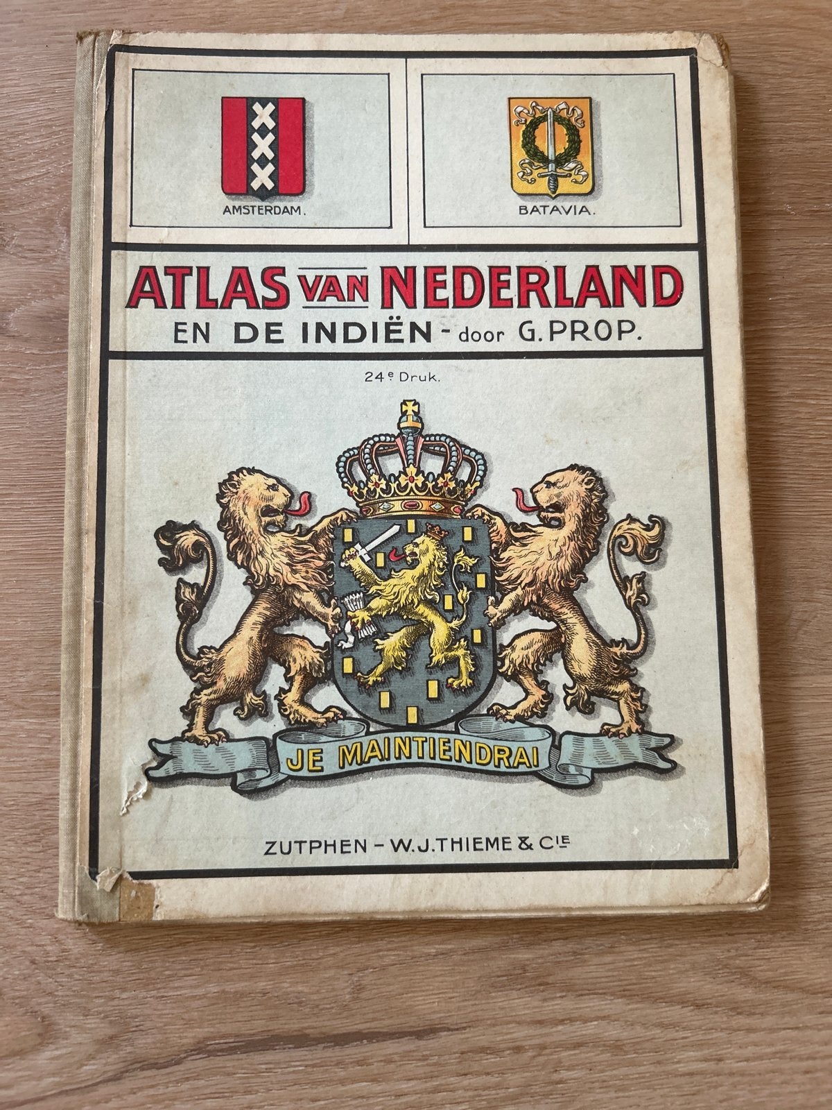 Oude atlas, begin 1900 van Nederland en Nederlands Indië, Ophalen of Verzenden