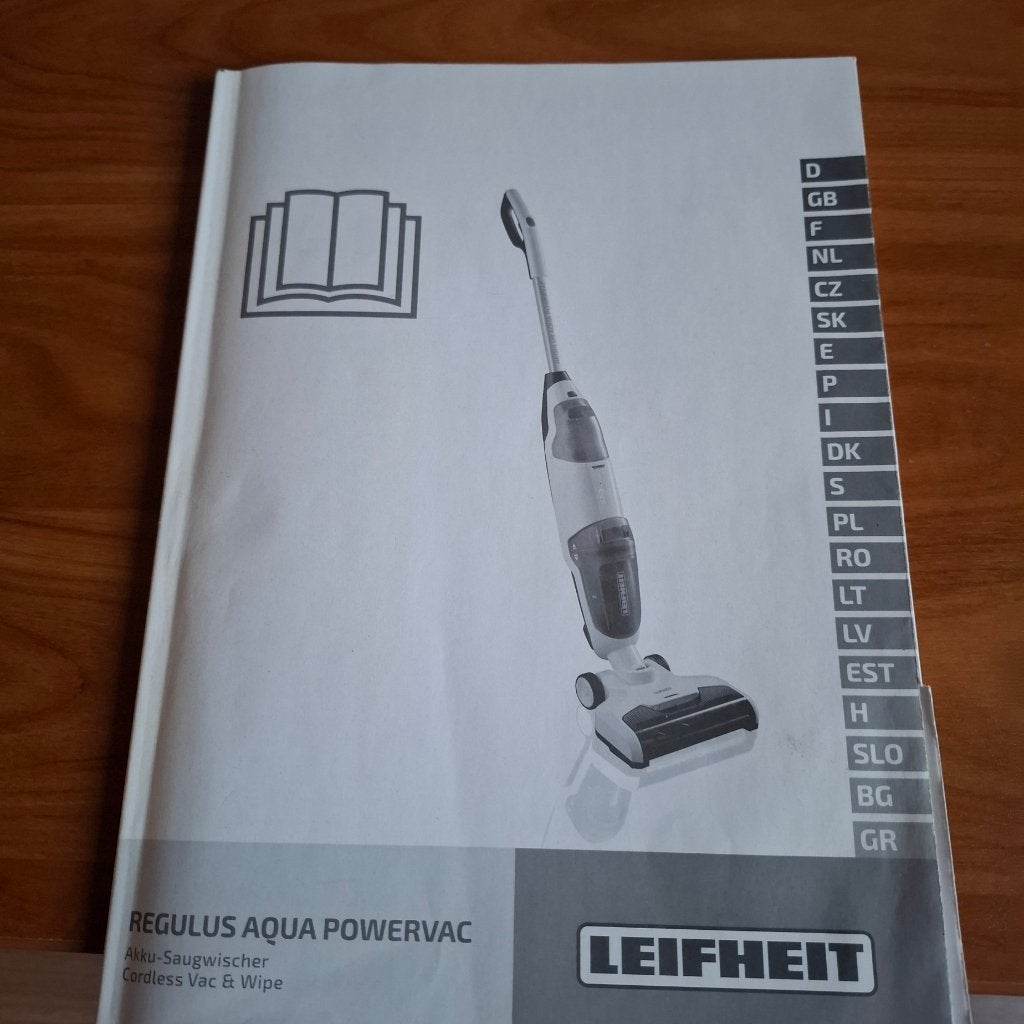 Leifheit Regulus Aqua Powervac met accessoires, Witgoed en Apparatuur, Ophalen, Zo goed als nieuw, Vloerreiniger, Reservoir