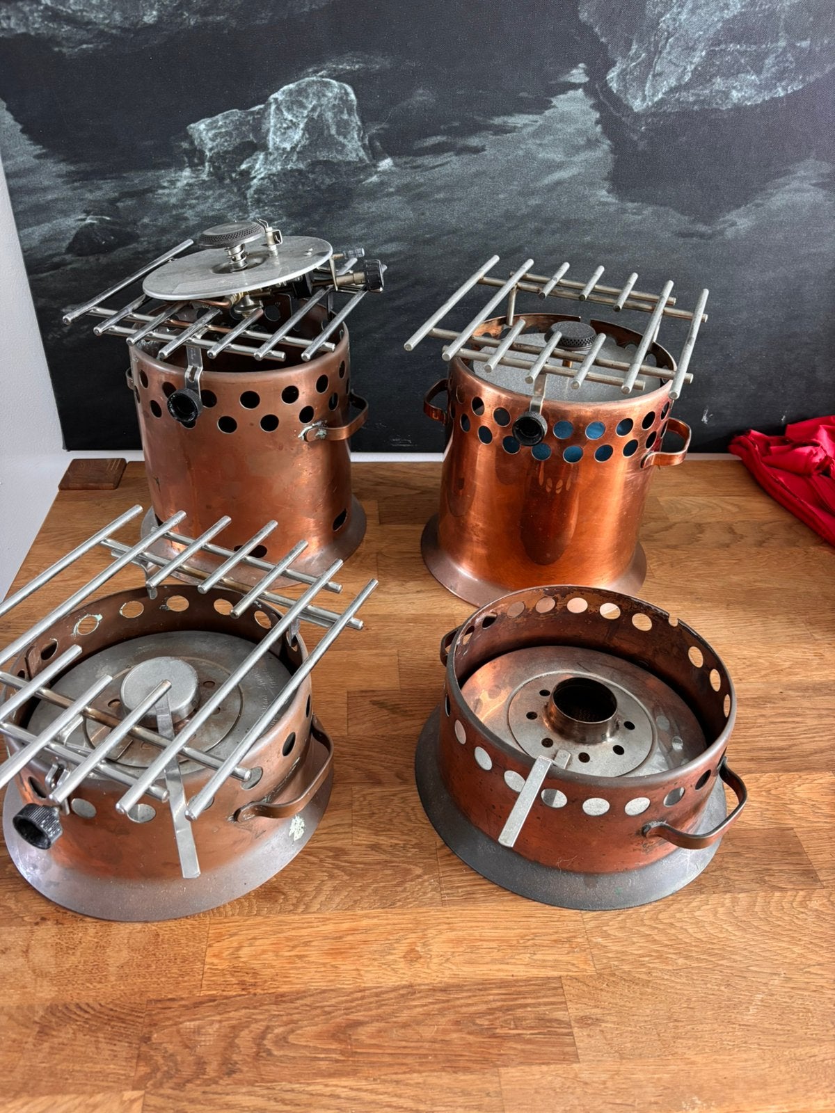 Set Spring Culinox koperen flambeerrechauds, Ophalen of Verzenden, Zo goed als nieuw
