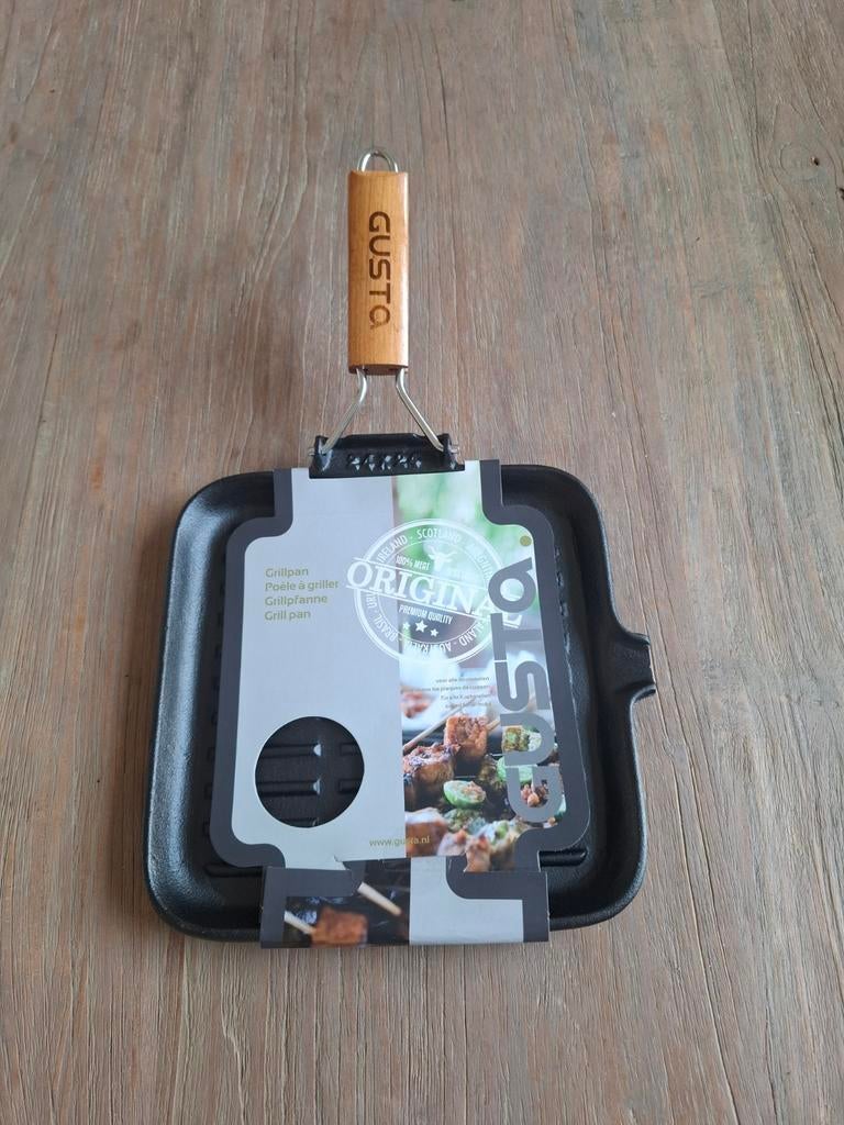 Gusta grilpan met klap heft, Ophalen of Verzenden