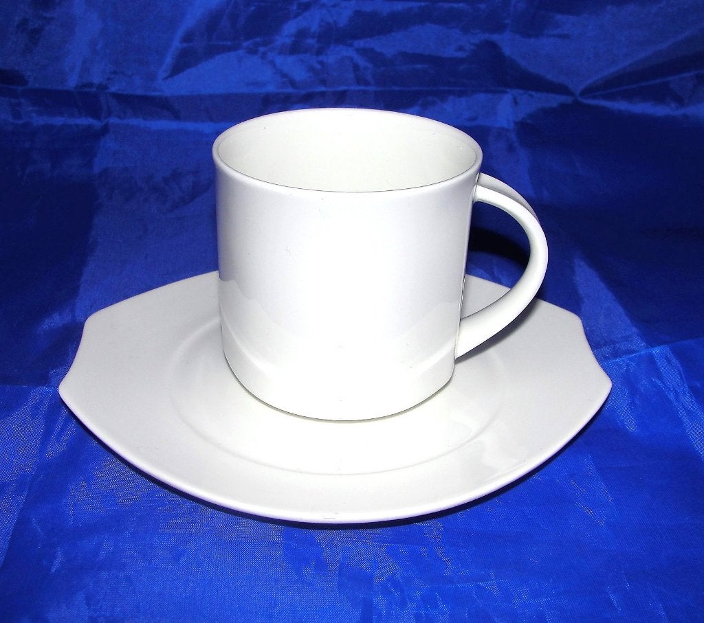 Villeroy&Boch Kuxembourg Alba kop en schotel, Huis en Inrichting, Villeroy & Boch, Ophalen of Verzenden, Zo goed als nieuw, Overige stijlen