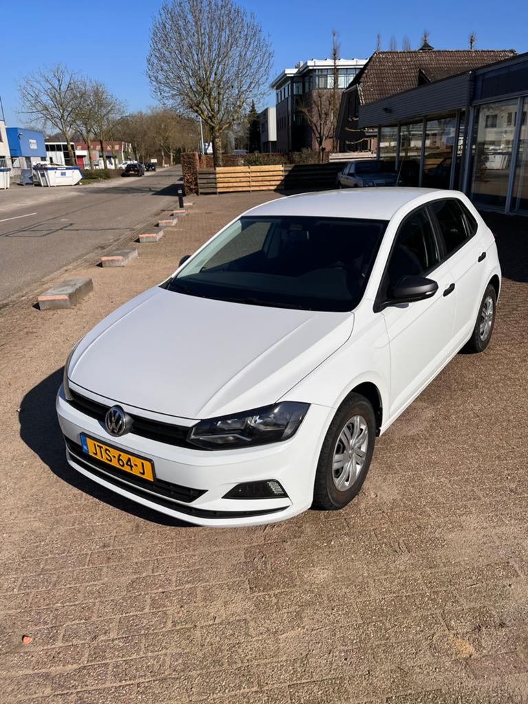 Volkswagen Polo 1.0 MPI  2019 BTW auto, 1025 kg, Stof, Zwart, Wit