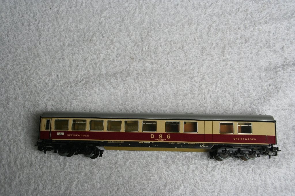 Marklin HO 4057 DSG Speisewagon bruin (1-7), Hobby en Vrije tijd, Wisselstroom, Wagon, Ophalen of Verzenden, Zo goed als nieuw
