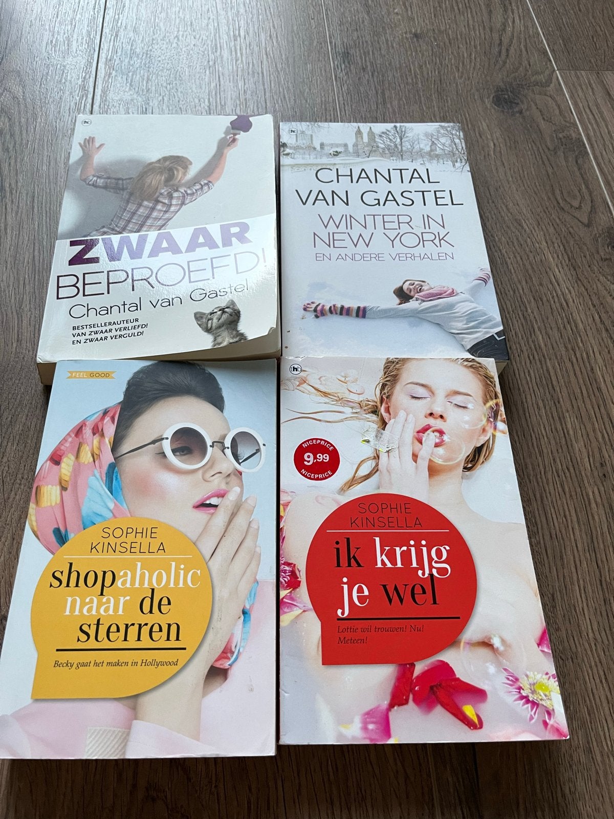 Vier Romantische Komedie Boeken: Kinsella & Van Gastel, Ophalen of Verzenden, Gelezen, Nederland