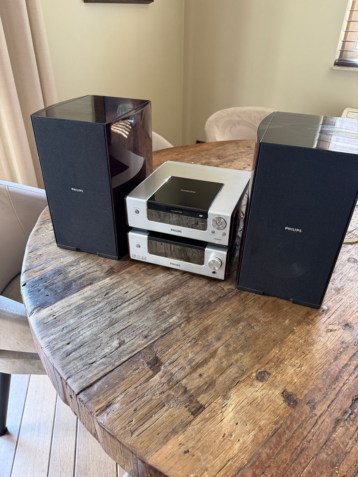 Philips MCD908 Microset met DVD-speler en speakers, Ophalen, Philips, Gebruikt, Microset