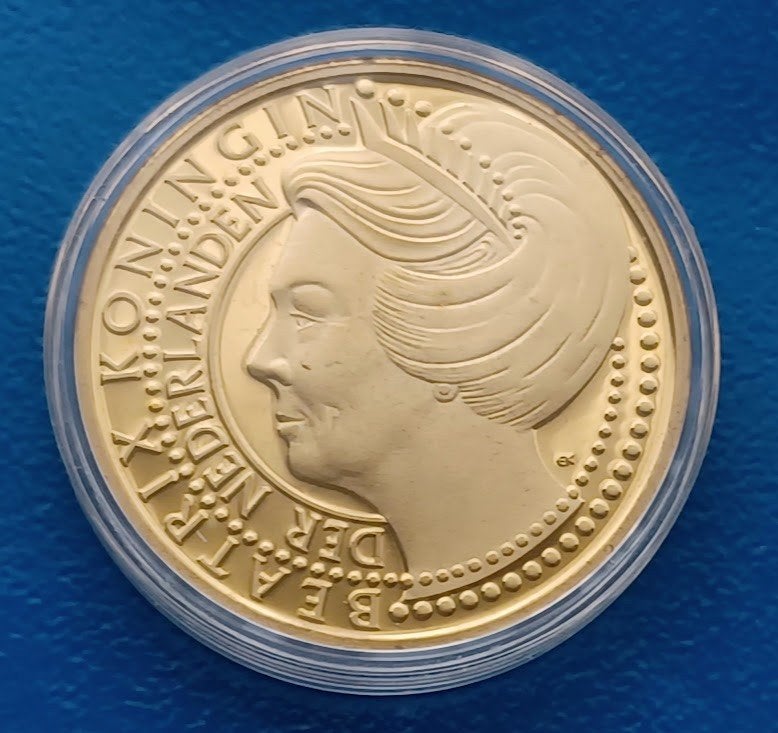 Penning 10 Florijn 2010 - 30 jaar Koningin Beatrix Proof, Verzenden, Brons, Nederland