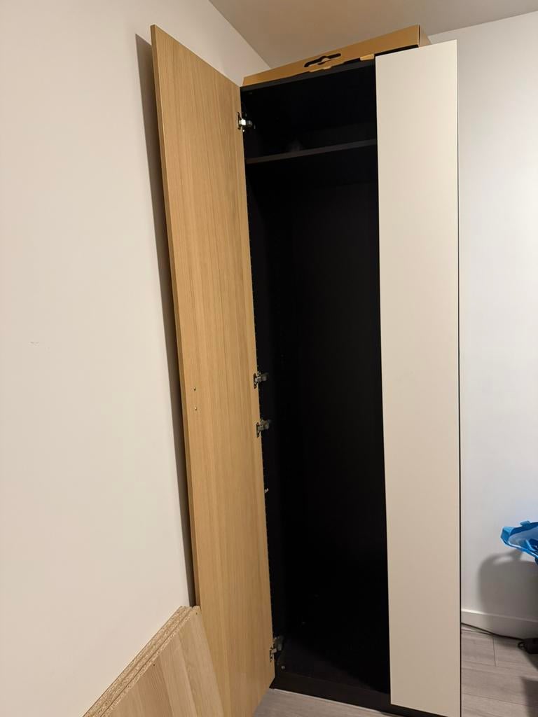 Forsand deur wit met scharnieren, Ophalen, 50 tot 100 cm, Zo goed als nieuw, Minder dan 100 cm