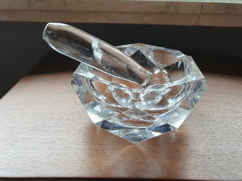 Baccarat Kristallen Pijpasbak met Stamper, Antiek en Kunst, Verzenden