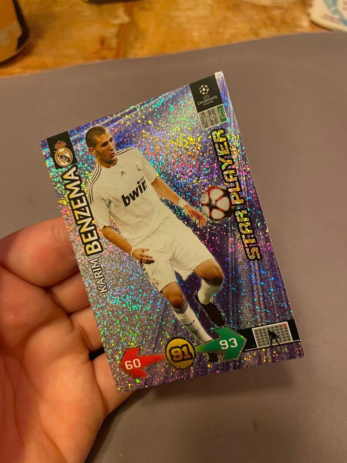 Karim Benzema 2009-2010 Panini Star Player Real Madrid, Ophalen of Verzenden, Zo goed als nieuw, Plaatje