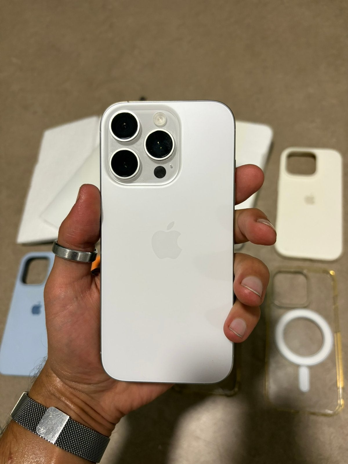 Iphone 16 Pro 256GB ruilen tegen 17 pro, Telecommunicatie, Mobiele telefoons | Apple iPhone, Wit, 88 %, Zo goed als nieuw, Ophalen