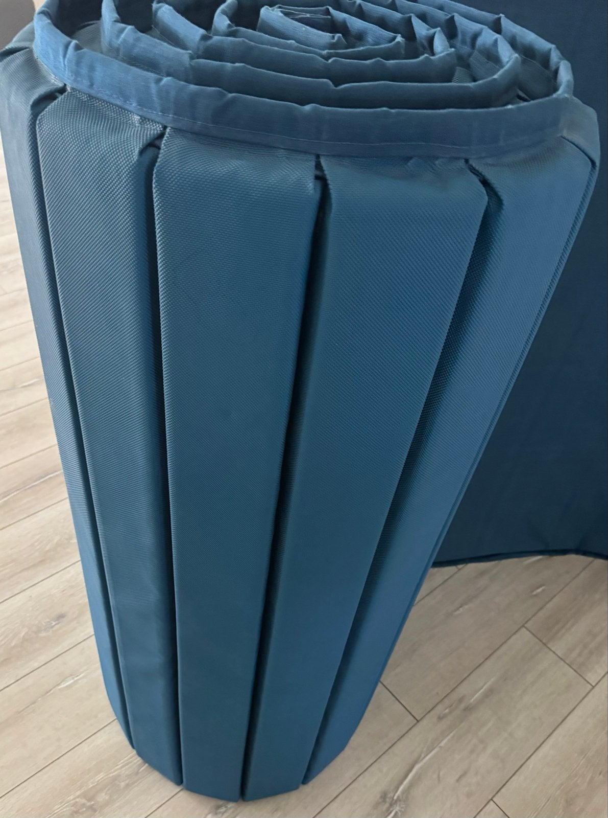 Turnmat rolbaar 5 meter, Ophalen, Gebruikt, Groter dan maat 42, Blauw