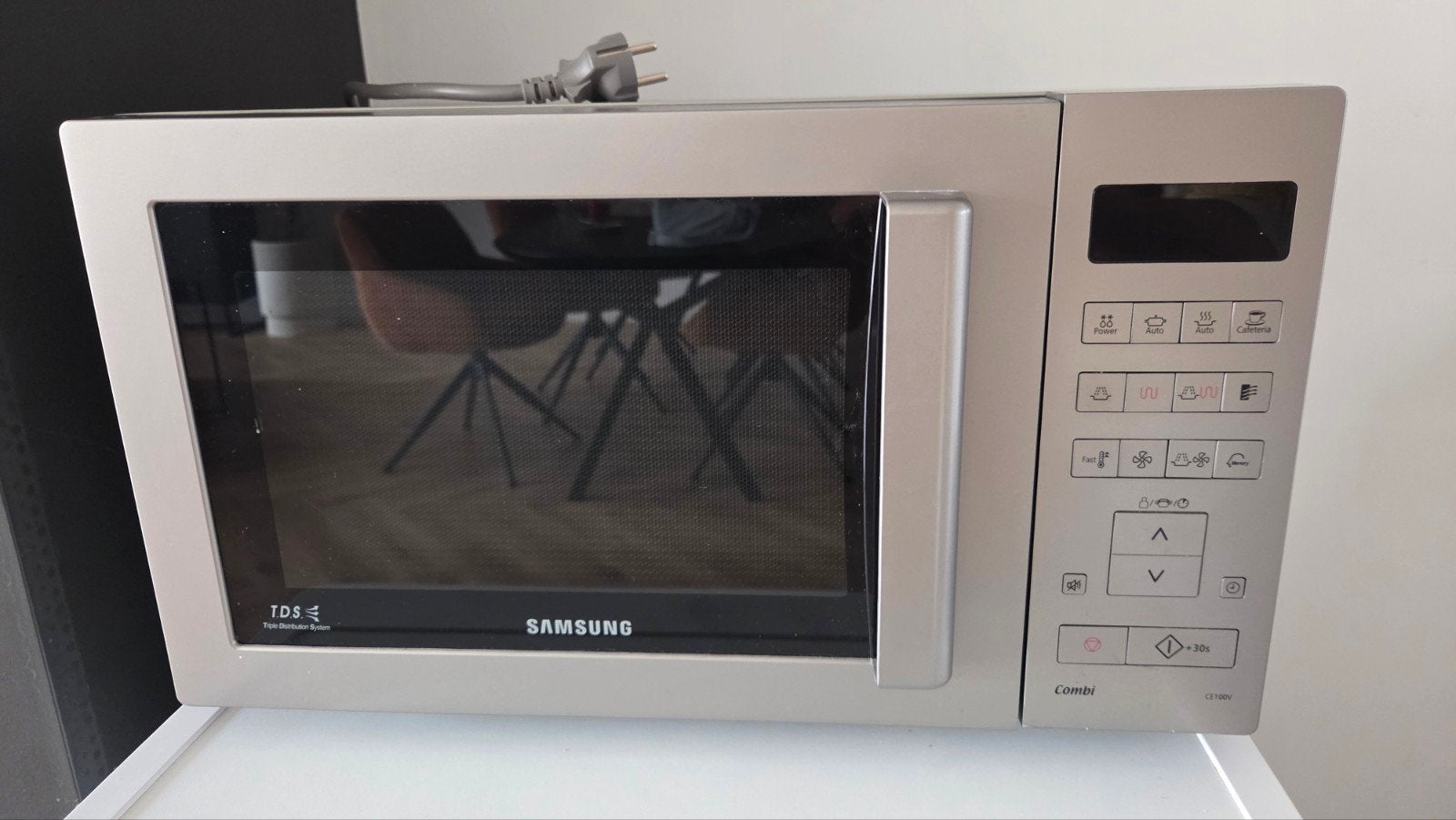 Samsung Combimagnetron 900 W, Witgoed en Apparatuur, Ophalen, Combimagnetron, Gebruikt, Draaiplateau