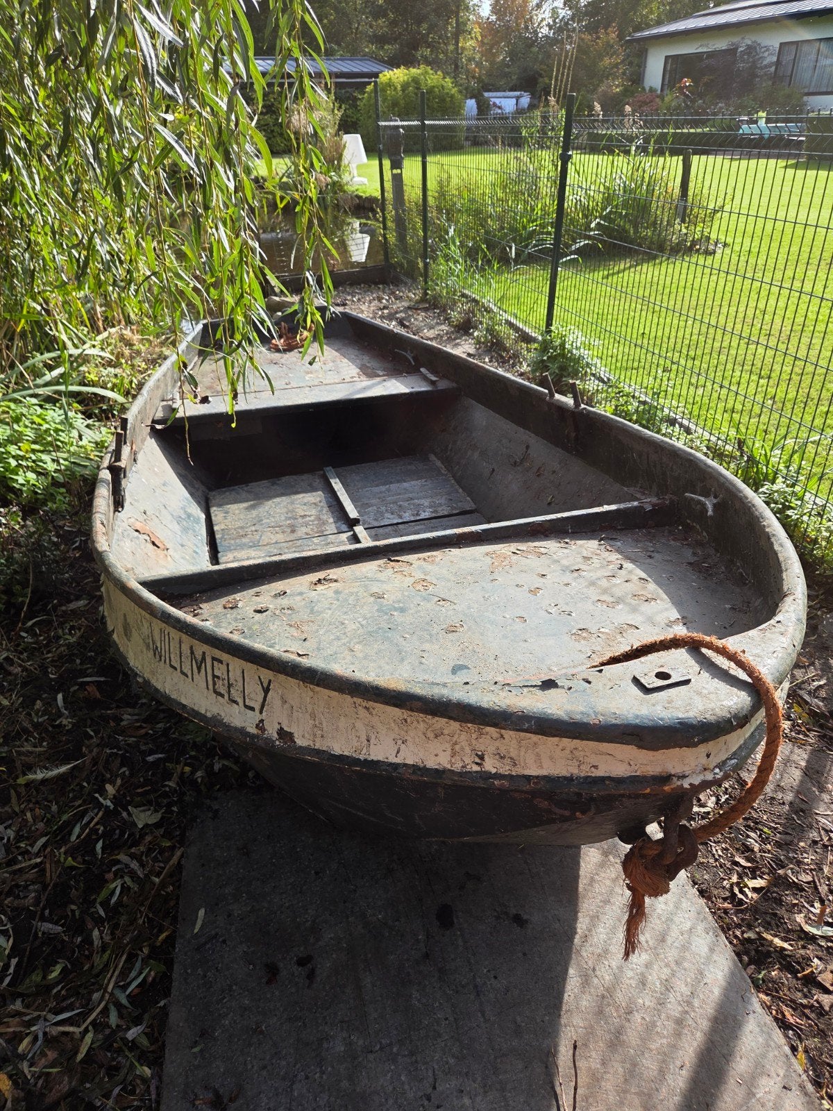 stalen visboot originele beenakker, Watersport en Boten, Ophalen, Gebruikt, Overige merken