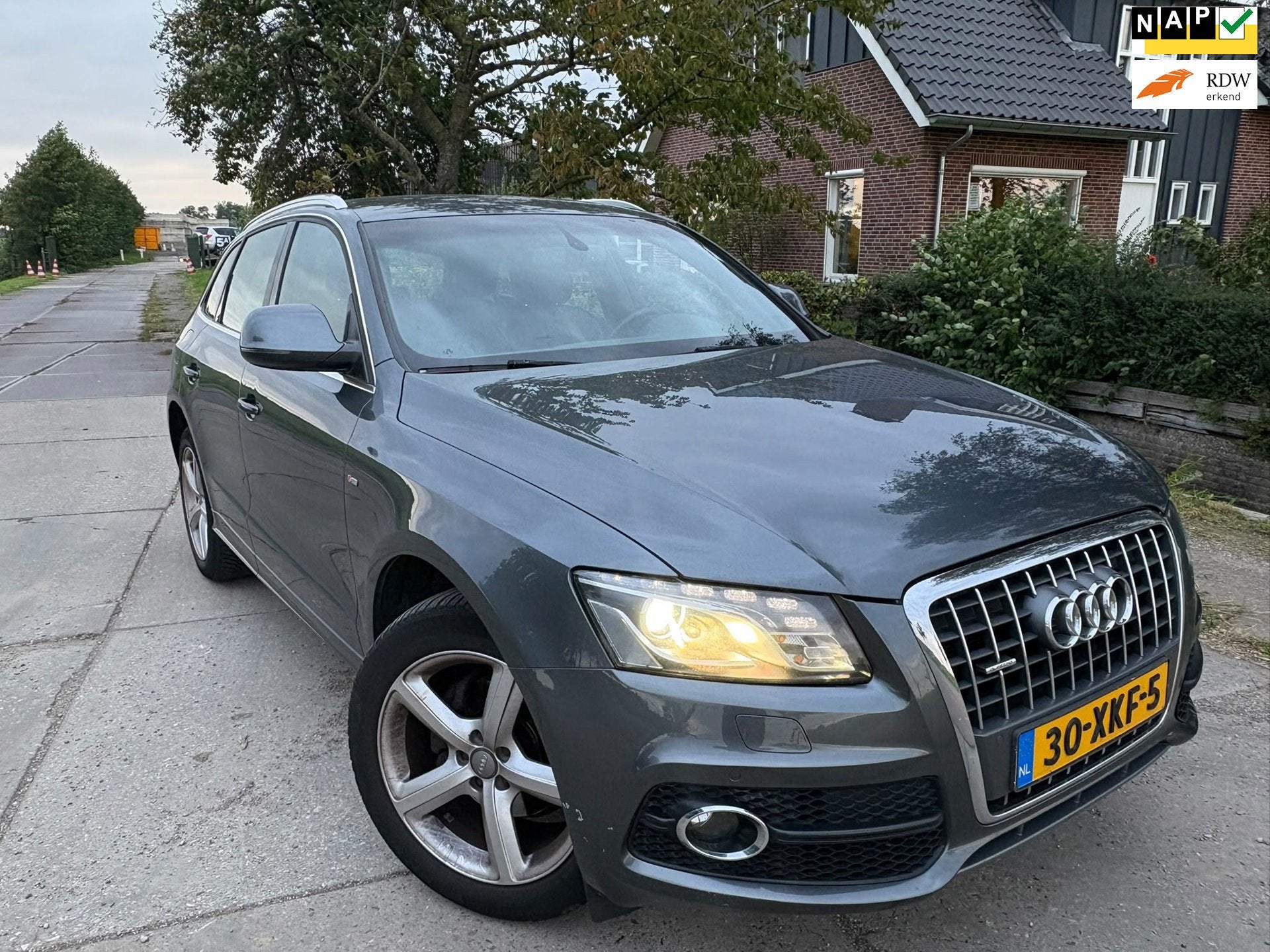 Audi Q5 2.0 TDI quattro Pro Line S/ bj 2012 ( euro 5), Auto's, Zwart, Q5, Leder en Stof, Origineel Nederlands