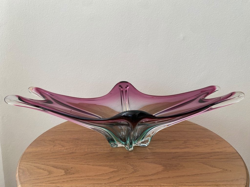 Prachtige Murano schaal Fratelli Toso jaren '70, Antiek en Kunst, Ophalen of Verzenden