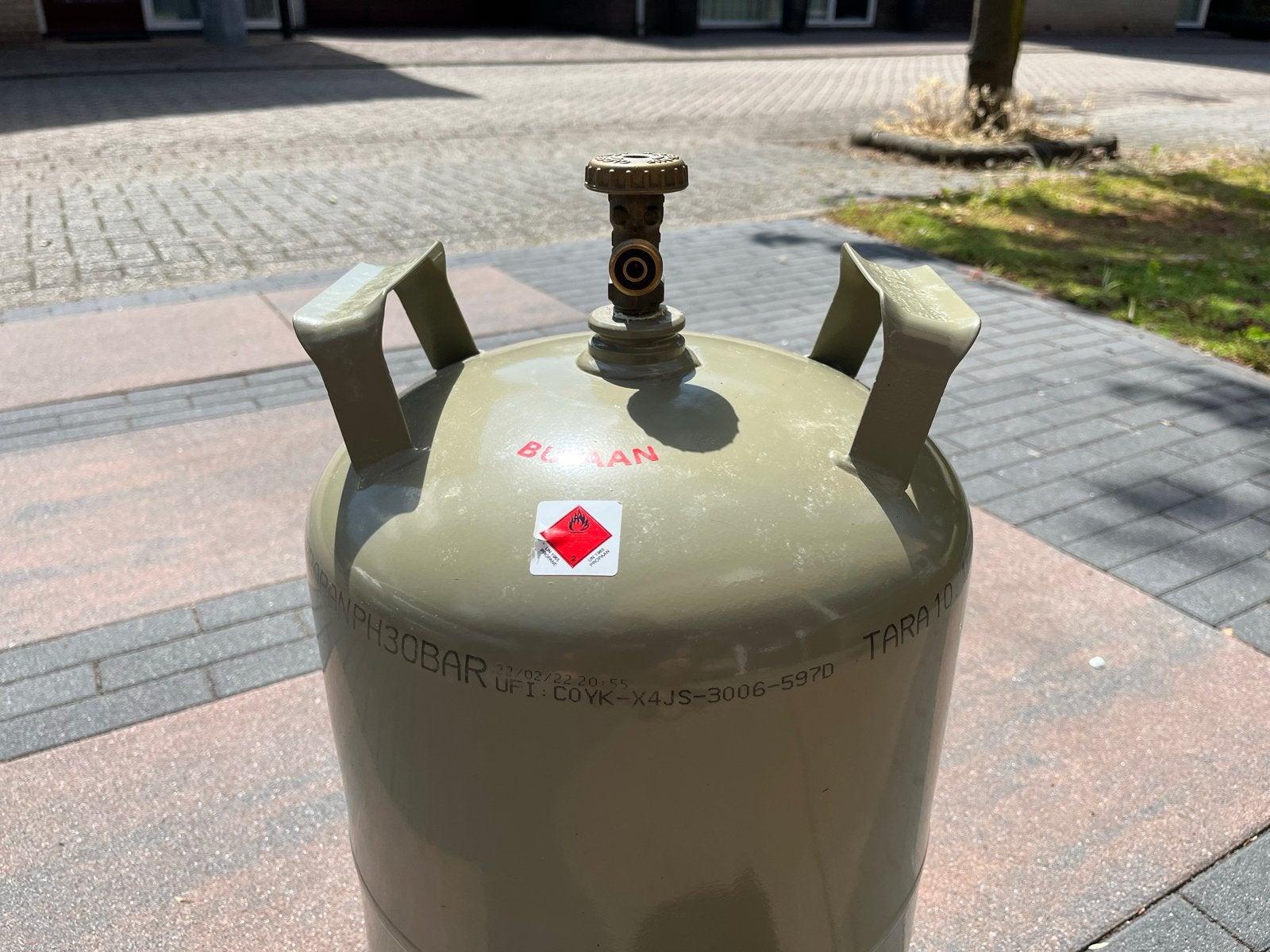 Butaan/Propaan Gasfles 11.4KG - Leeg, Ophalen, Gebruikt