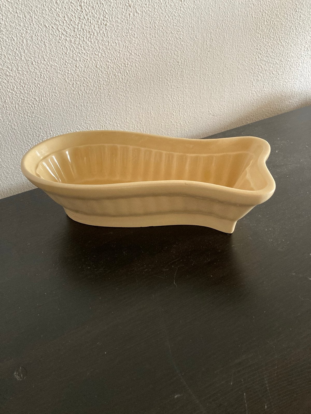 Vintage aardewerk puddingvorm vis, Ophalen of Verzenden