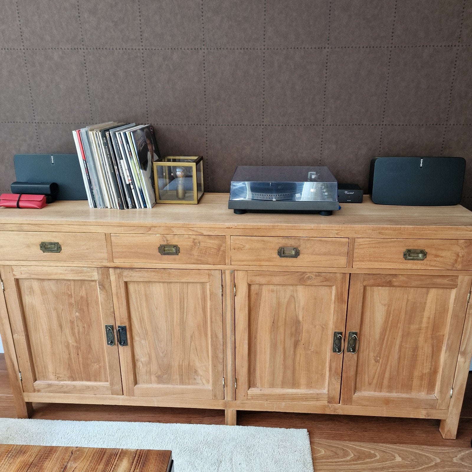 teak dressoir, Ophalen, 25 tot 50 cm