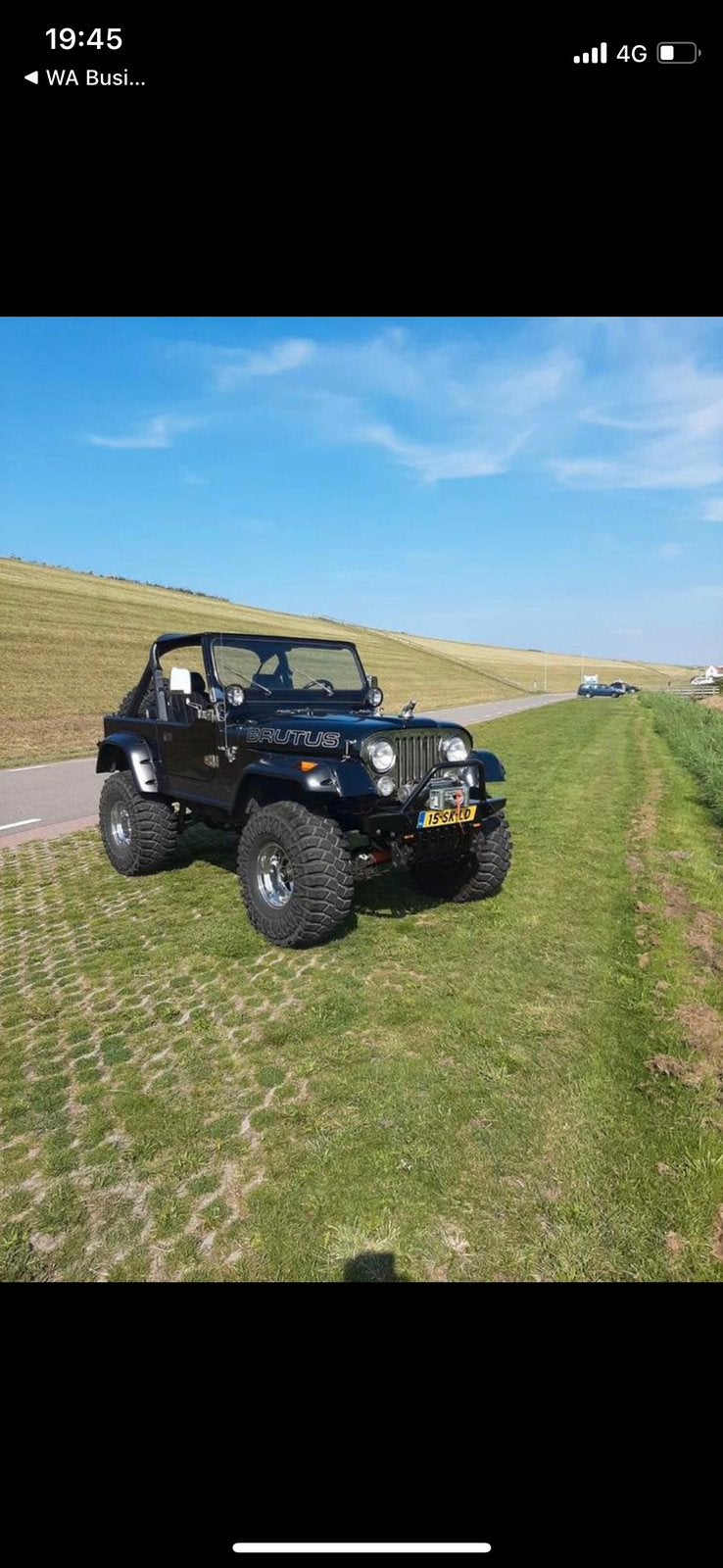 Zeer fraaie Jeep CJ7 uit 1980 Zwart, Auto's, Jeep, Automaat, CJ, 4 stoelen, Zwart