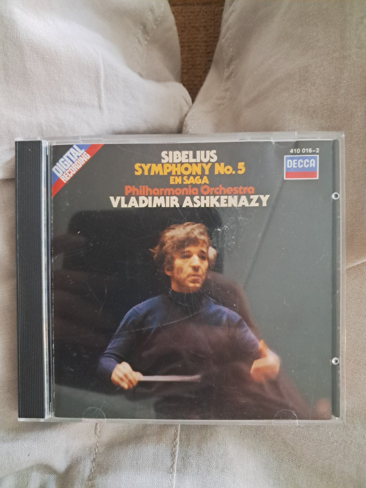 Sibelius symphony 5, en saga.  vladimir ashkenazy, Verzenden, Modernisme tot heden, Zo goed als nieuw, Orkest of Ballet