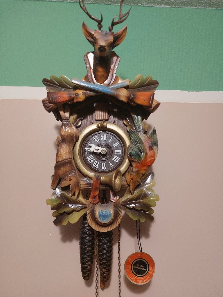 koekoeksklok NIEUW jacht model, Ophalen