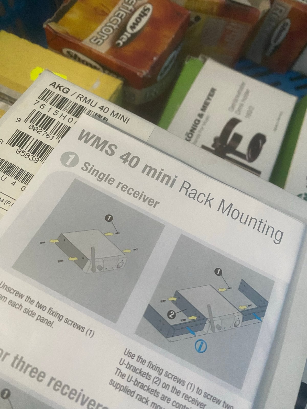 AKG RMU40 mini PRO rackmount kit voor SR40 Mini, Muziek en Instrumenten, Nieuw, Ophalen of Verzenden, Nvt, Zangmicrofoon