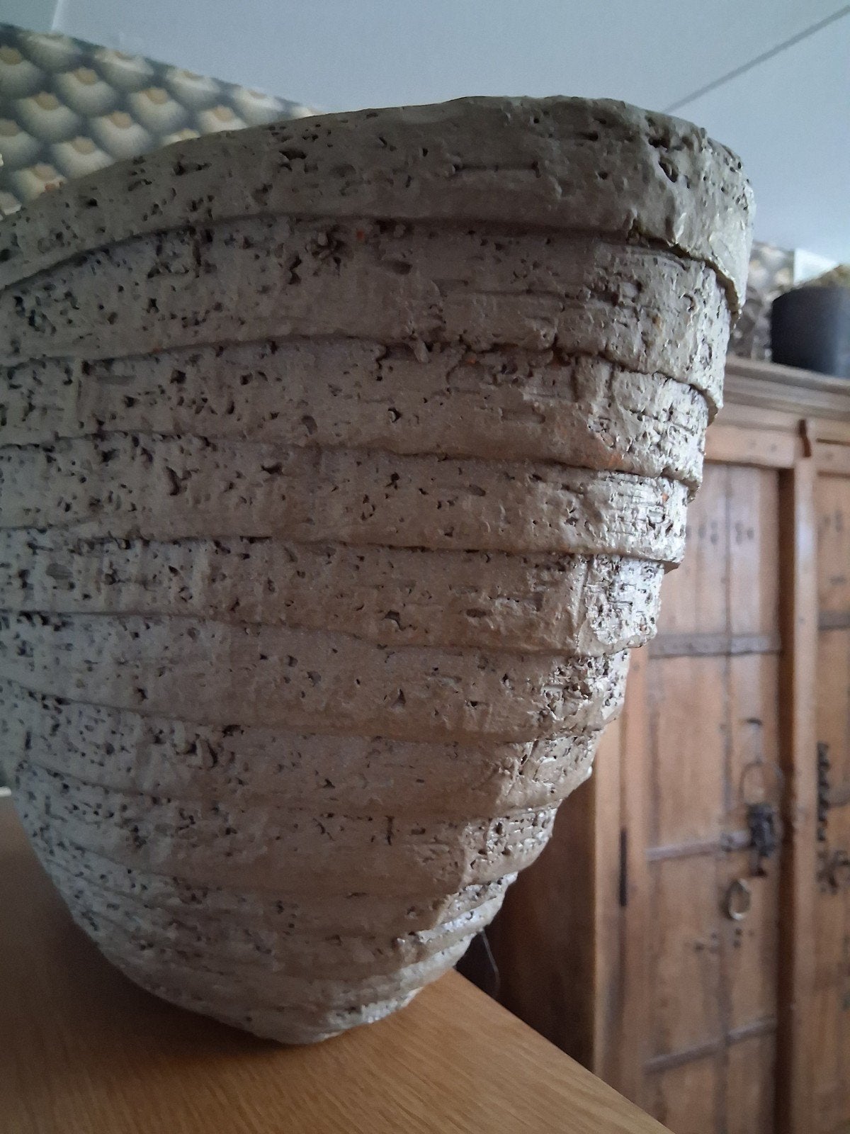 Robuuste bloempot!, Ophalen of Verzenden, Rond, Riet