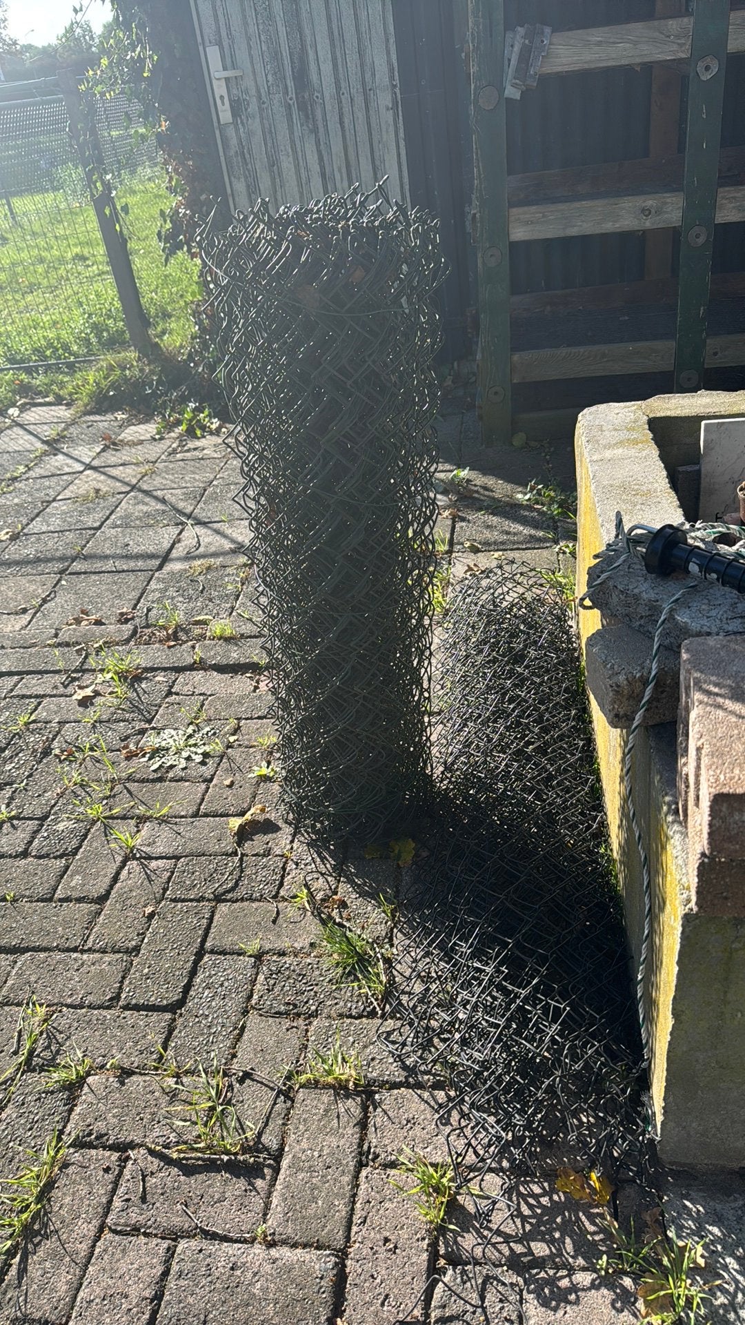 Restant groen harmonica gaas, Tuin en Terras, Ophalen, Gebruikt, Minder dan 10 meter, Gaas