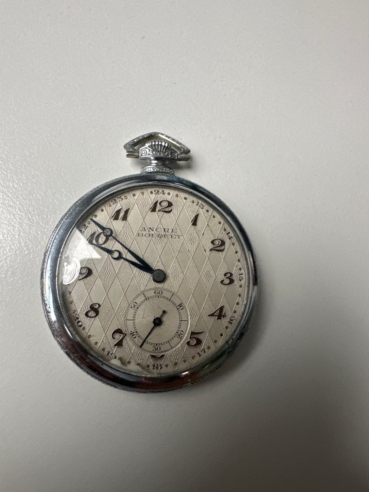Antiek Ancre Bouclier Zakhorloge - Zilverkleurig, Overige merken, Zakhorloge, Staal, 1930 tot 1960