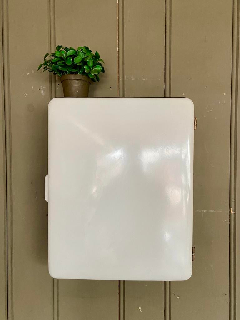 Vintage medicijnkastje toiletkastje jaren 50/60 bakeliet, Minder dan 50 cm, Overige typen, Ophalen of Verzenden, Zo goed als nieuw