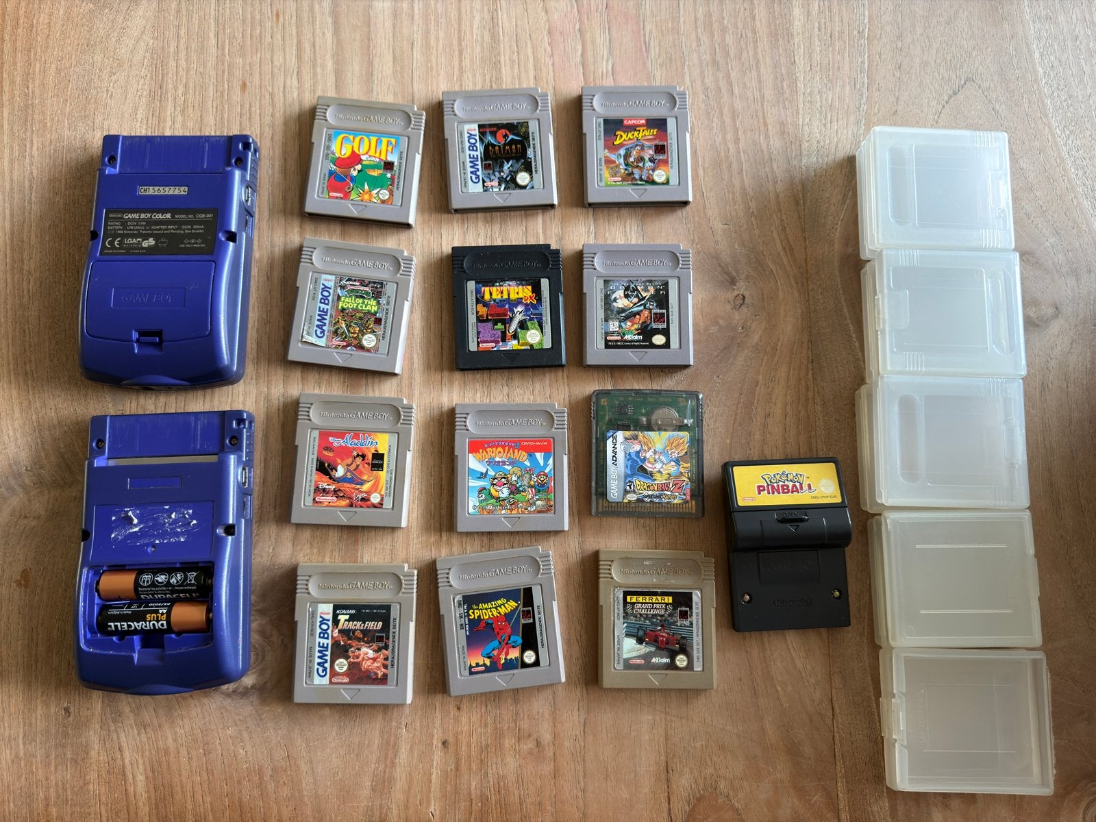 2x Nintendo Game Boy Color + 12 games (1 mist klepje), Verzenden, Gebruikt, Overige genres