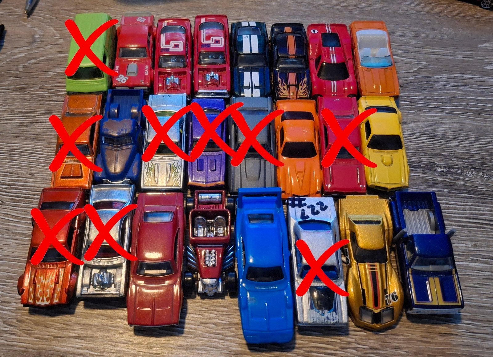 24 Hot Wheels USA Muscle Cars & Hotrods, Ophalen of Verzenden, Zo goed als nieuw, Auto