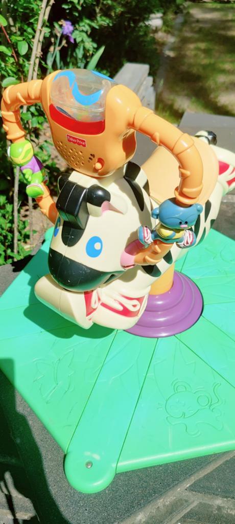 Fisher Price Zebra Schommel, Wip en Draai - Gebruikt, Ophalen, Gebruikt, Jongen of Meisje