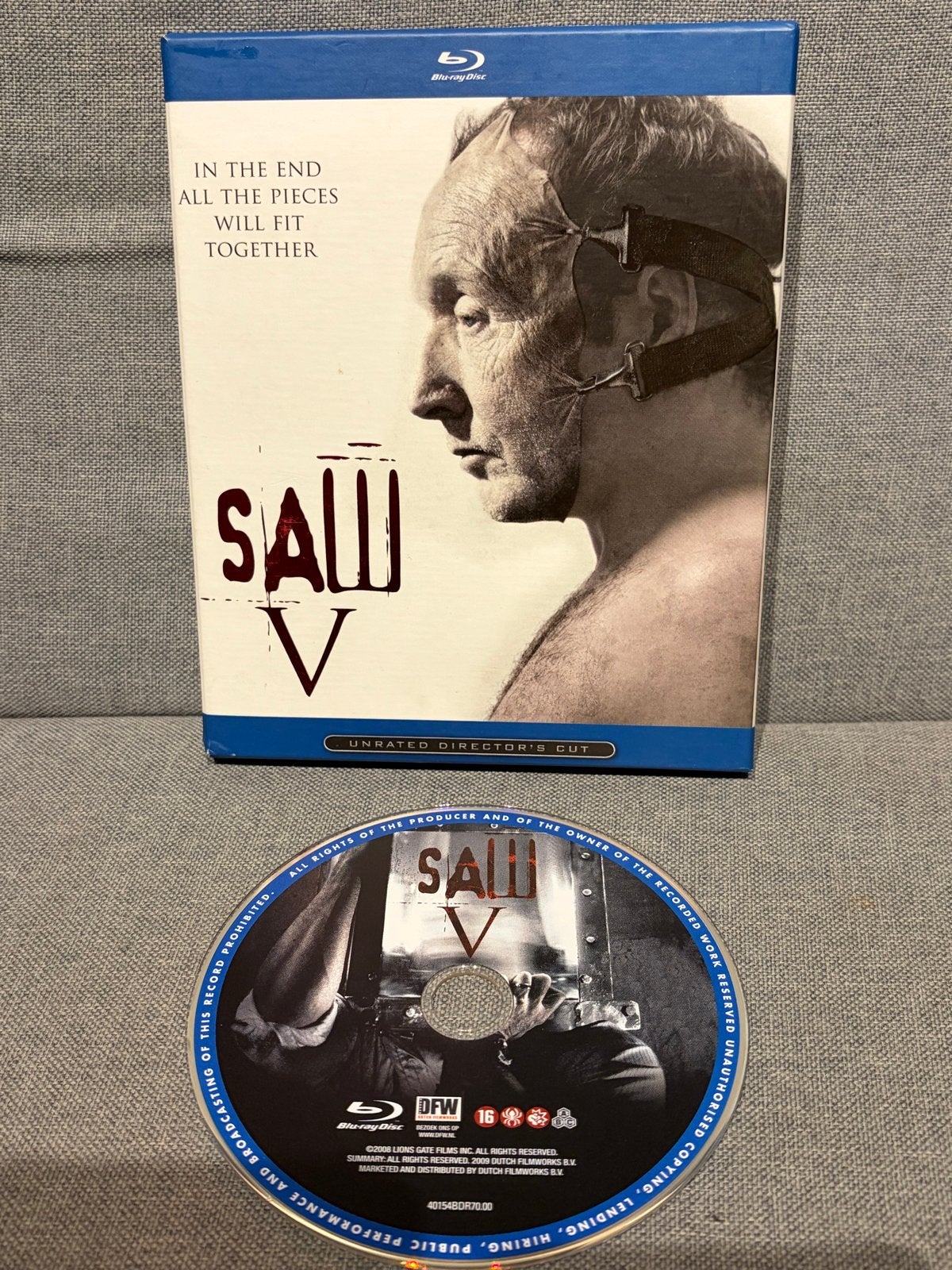 Saw V - Unrated Director's Cut (Limited Edition Blu-ray), Engels, Vanaf 16 jaar, Nederlands, Ophalen of Verzenden