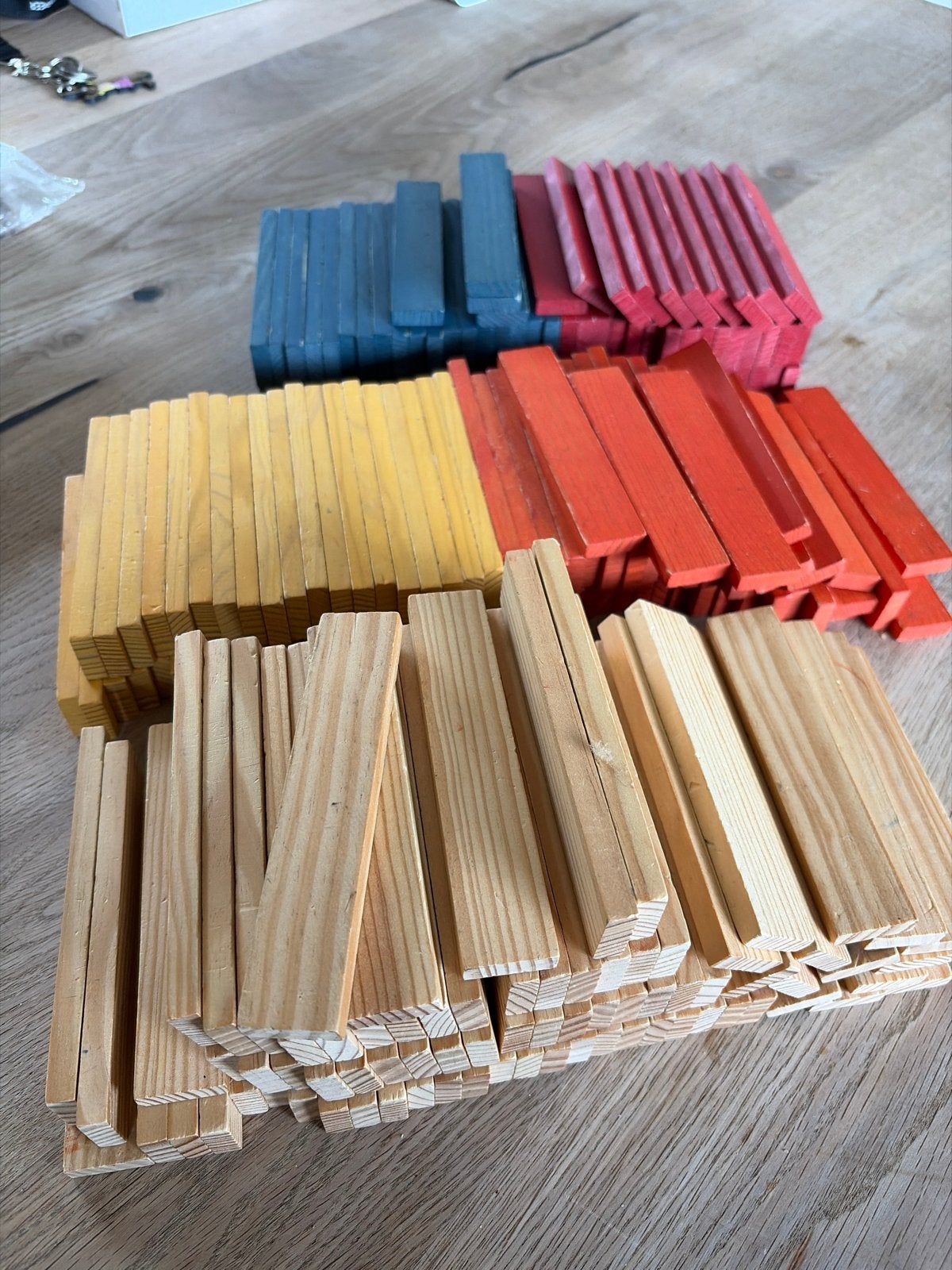 Kapla set: 6 dozijn, 5 kleuren, knikkerbaan & bouwboek, Ophalen of Verzenden, Zo goed als nieuw, Overige merken