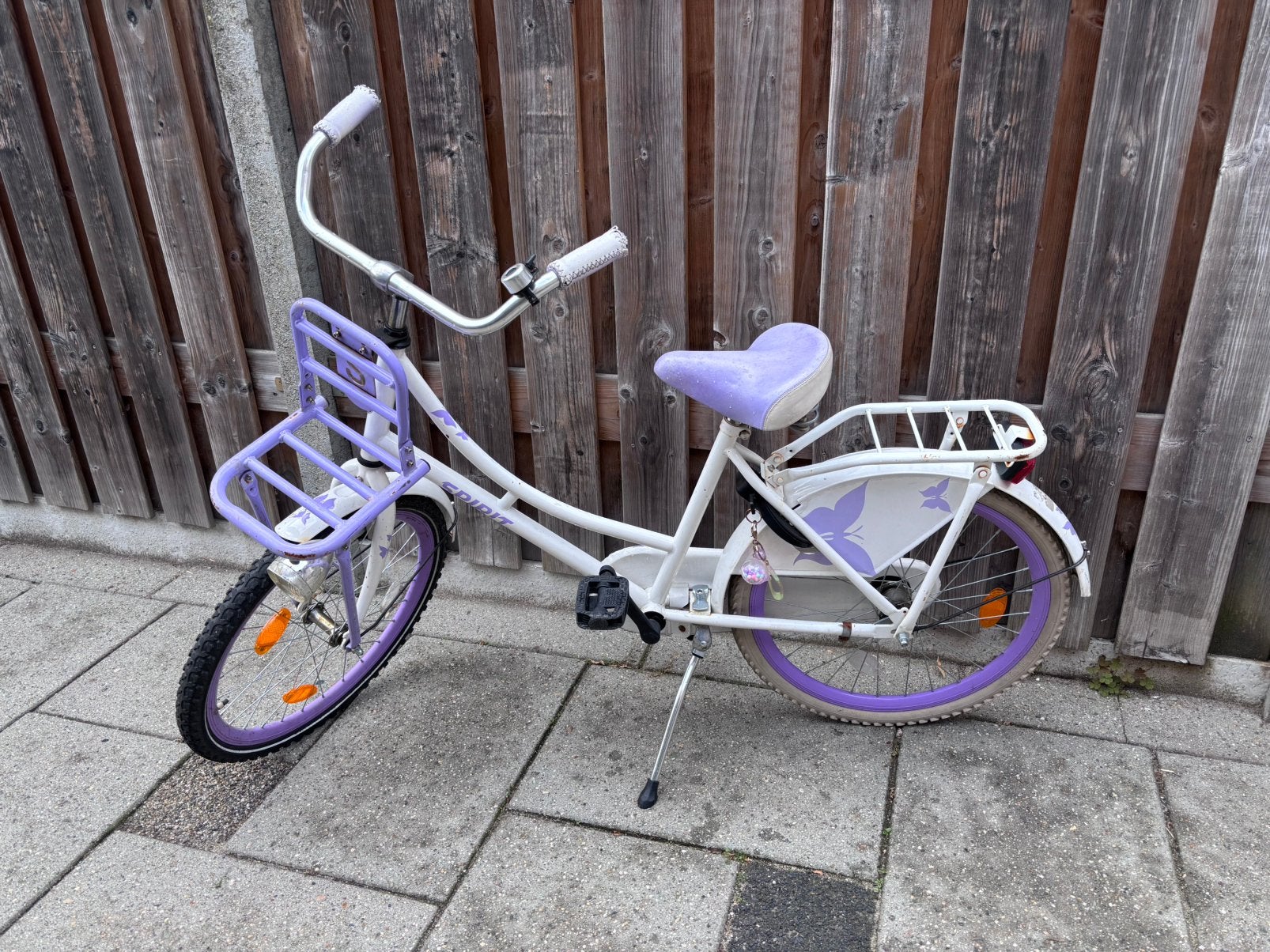 Spirit meisjesfiets paars 22 inch, Ophalen, Gebruikt, Terugtraprem, 22 inch