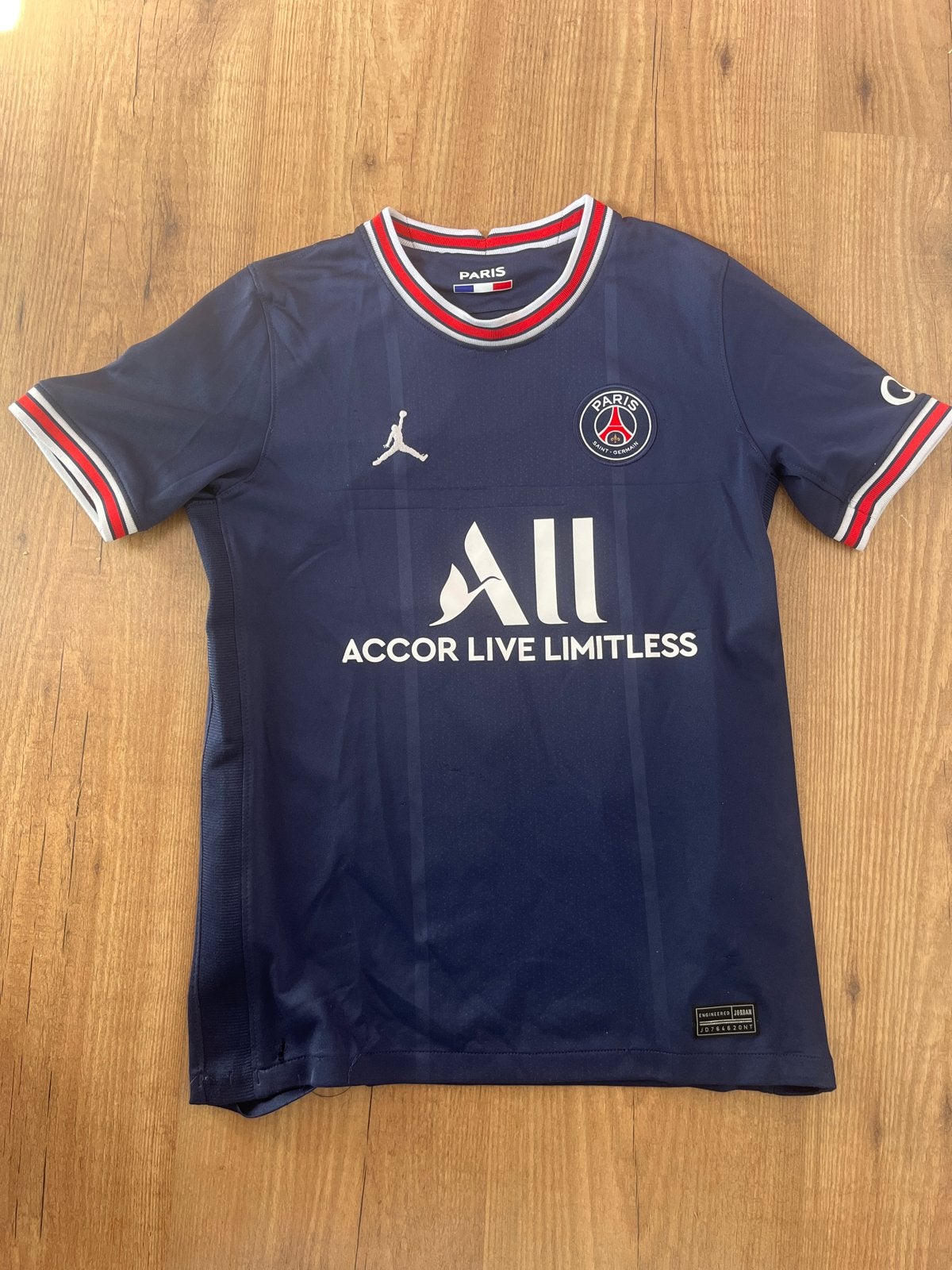 Mbappé PSG shirt - maat 140, Maat XS of kleiner, Ophalen of Verzenden, Gebruikt, Shirt