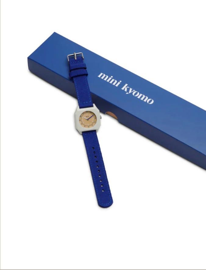 Mini Kyomo horloge - Zo goed als nieuw, Ophalen of Verzenden, Zo goed als nieuw, Blauw, Jongen of Meisje