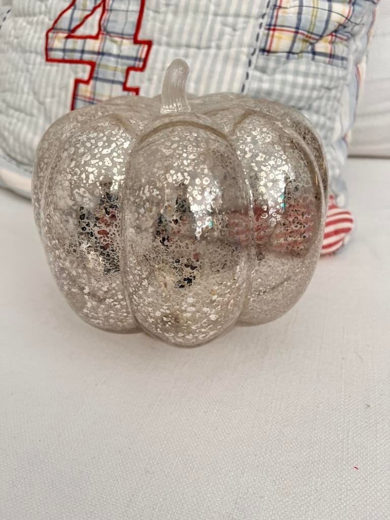 Glazen Pompoen met Lichtjes, Ophalen of Verzenden