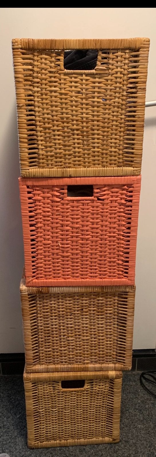 IKEA rotan bakken voor Kallax kast - 10 euro per stuk, Ophalen, Overige materialen, Minder dan 50 cm, Gebruikt