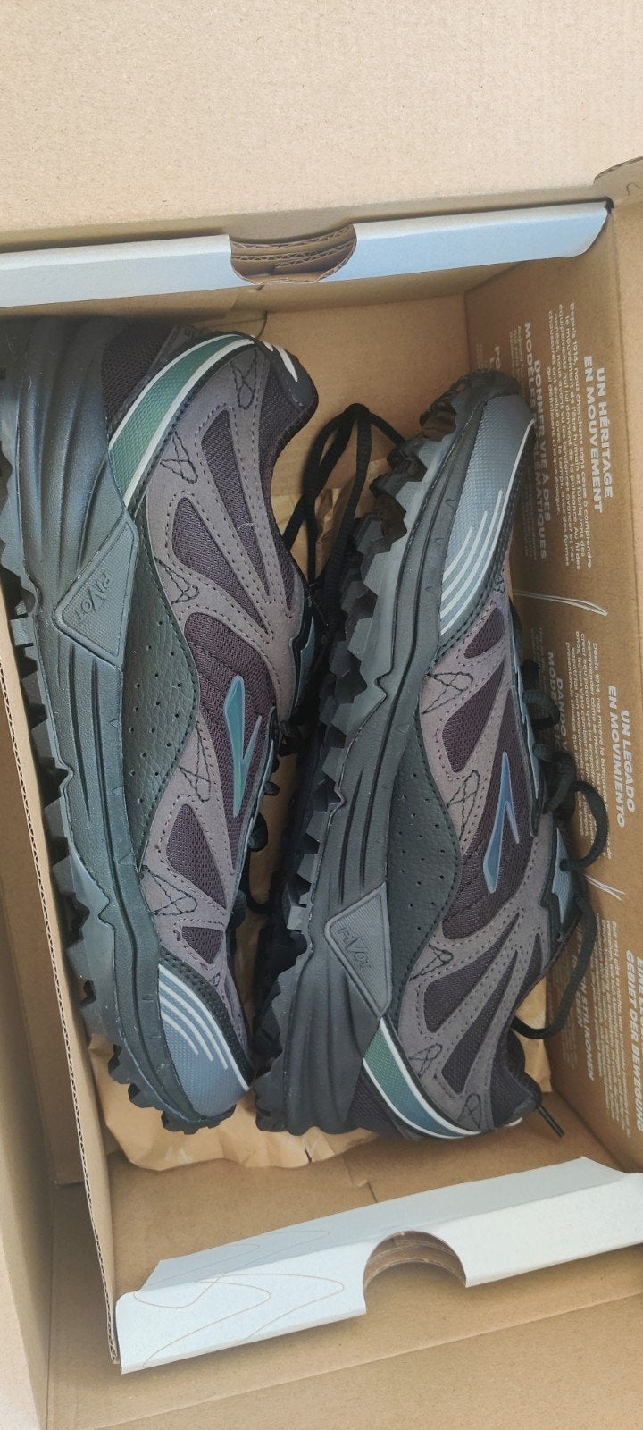 Brooks Cascadia 1 (2025 Reissue) - Zwart/Chameleon - Maat 45, Kleding | Heren, Nieuw, Sportschoenen, Zwart, Brooks