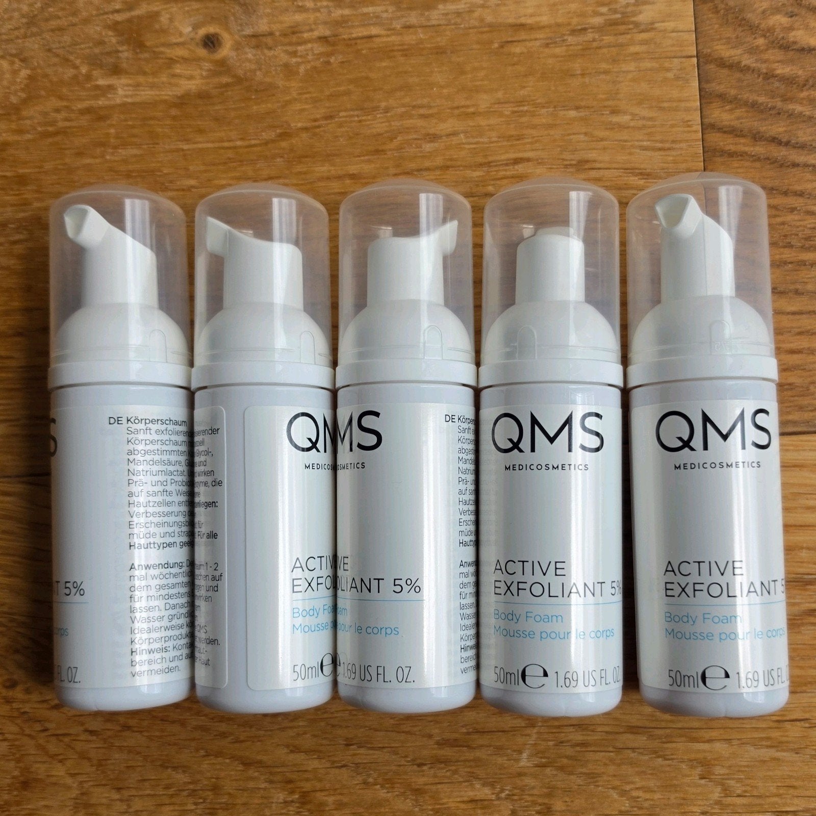 Nieuw! QMS | Active Exfoliant 5% Body Foam (50 ml) twv 30,-, Ophalen of Verzenden, Nieuw