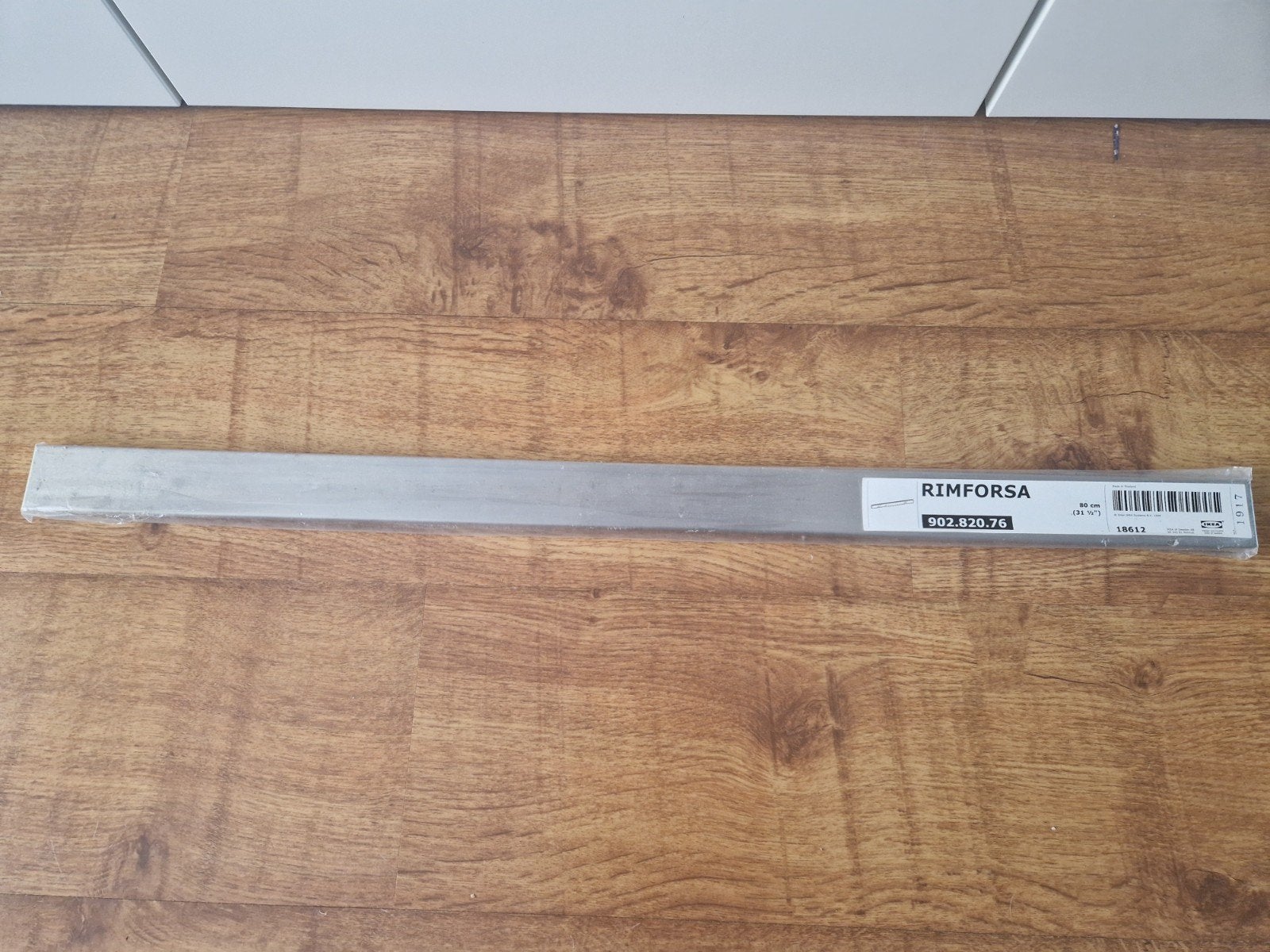 IKEA RIMFORSA RVS rail 80 cm - Nieuw in verpakking, Overige typen, IKEA, Ophalen of Verzenden, Metaal