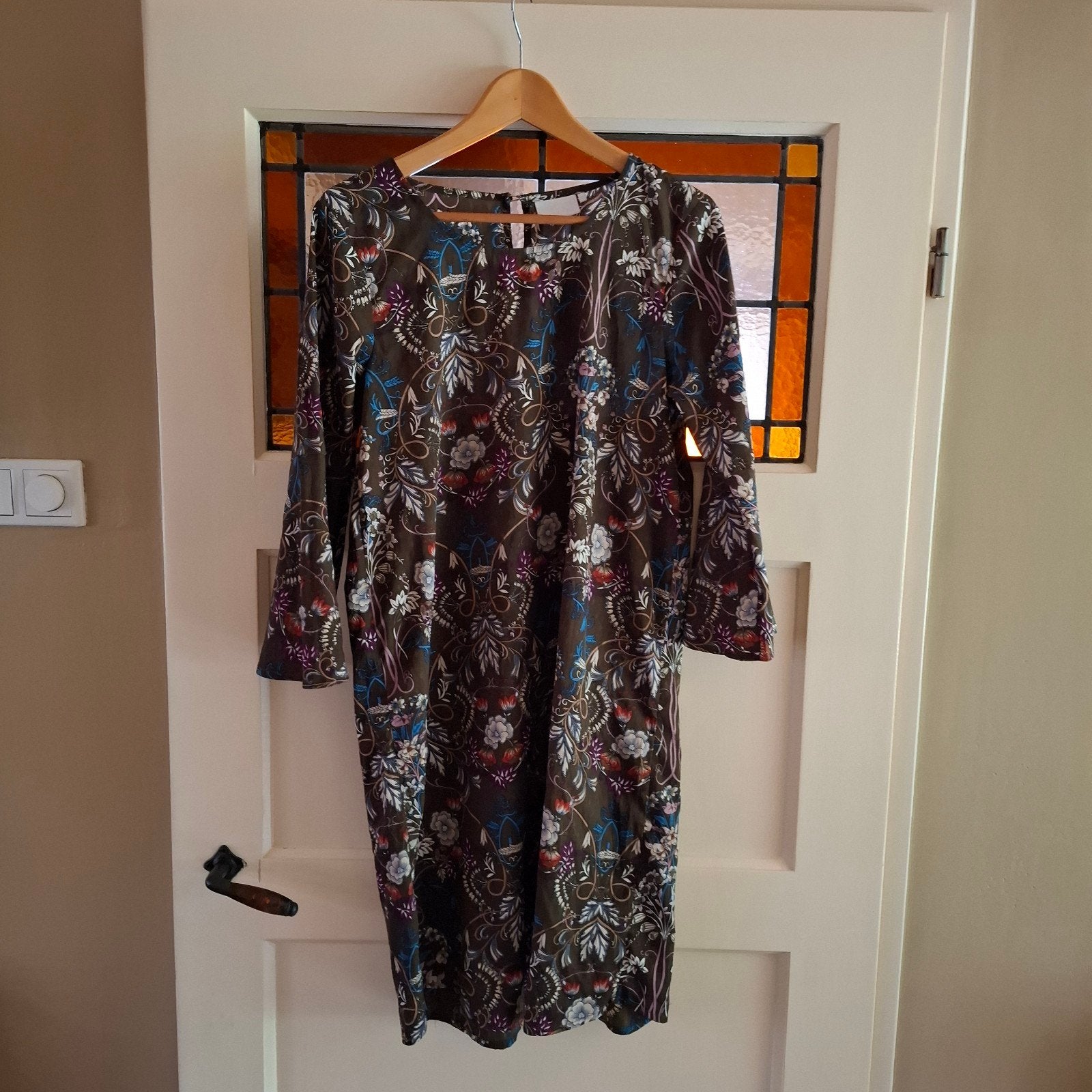 Kaffe jurk maat 38/40 (M) met bloemenprint, Maat 38/40 (M), Meerkleurig, Kaffe, Ophalen of Verzenden