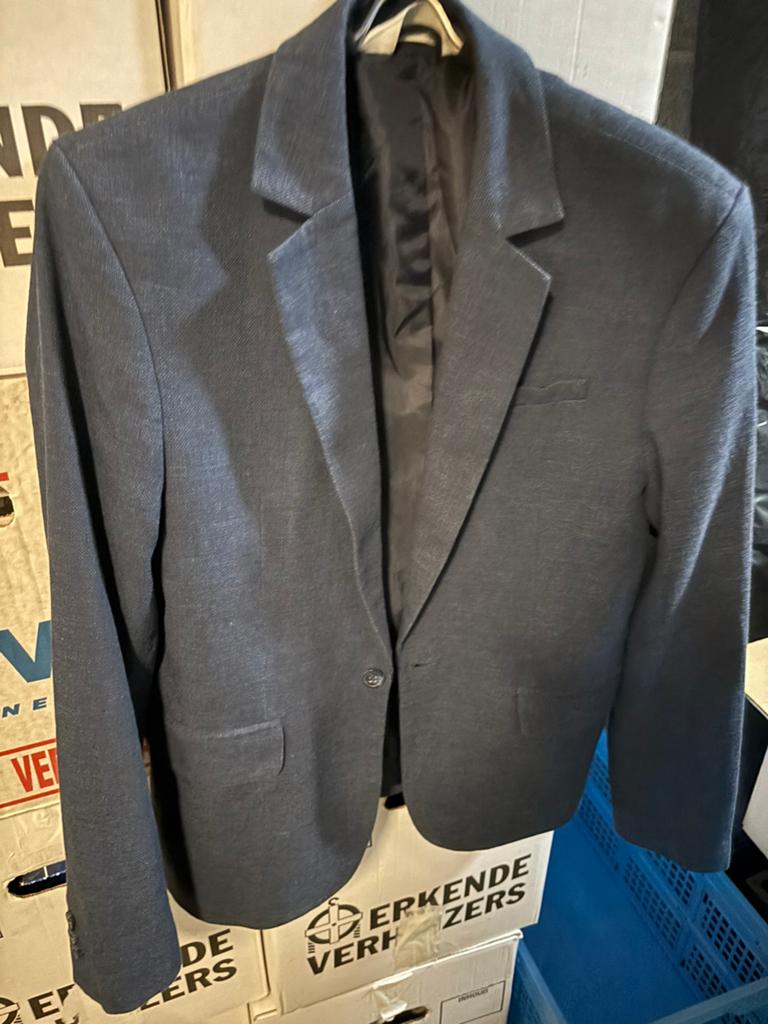 Blauwe jongensblazer maat 158, Kinderen en Baby's, Kinderkleding | Maat 158, Ophalen, Zo goed als nieuw, Jongen of Meisje, Jas