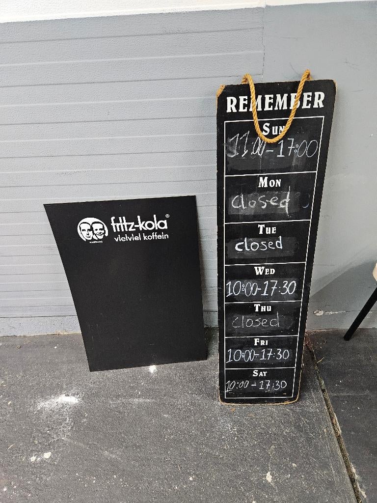 Reclame voor winkel/cafe, Ophalen, Gebruikt, Reclamebord