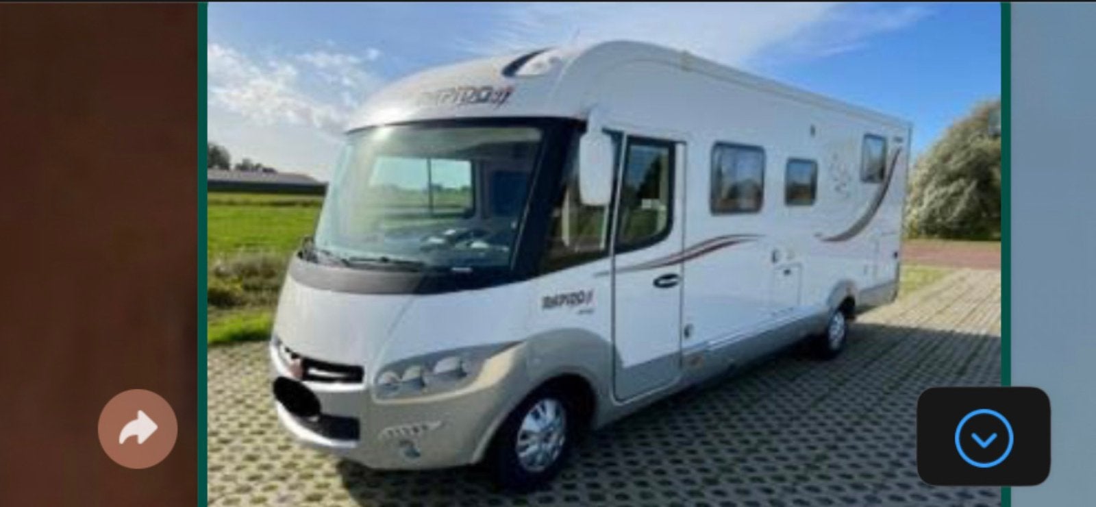 Rapido camper intergraal, Integraal, Ringverwarming, Fiat, Afzuigkap