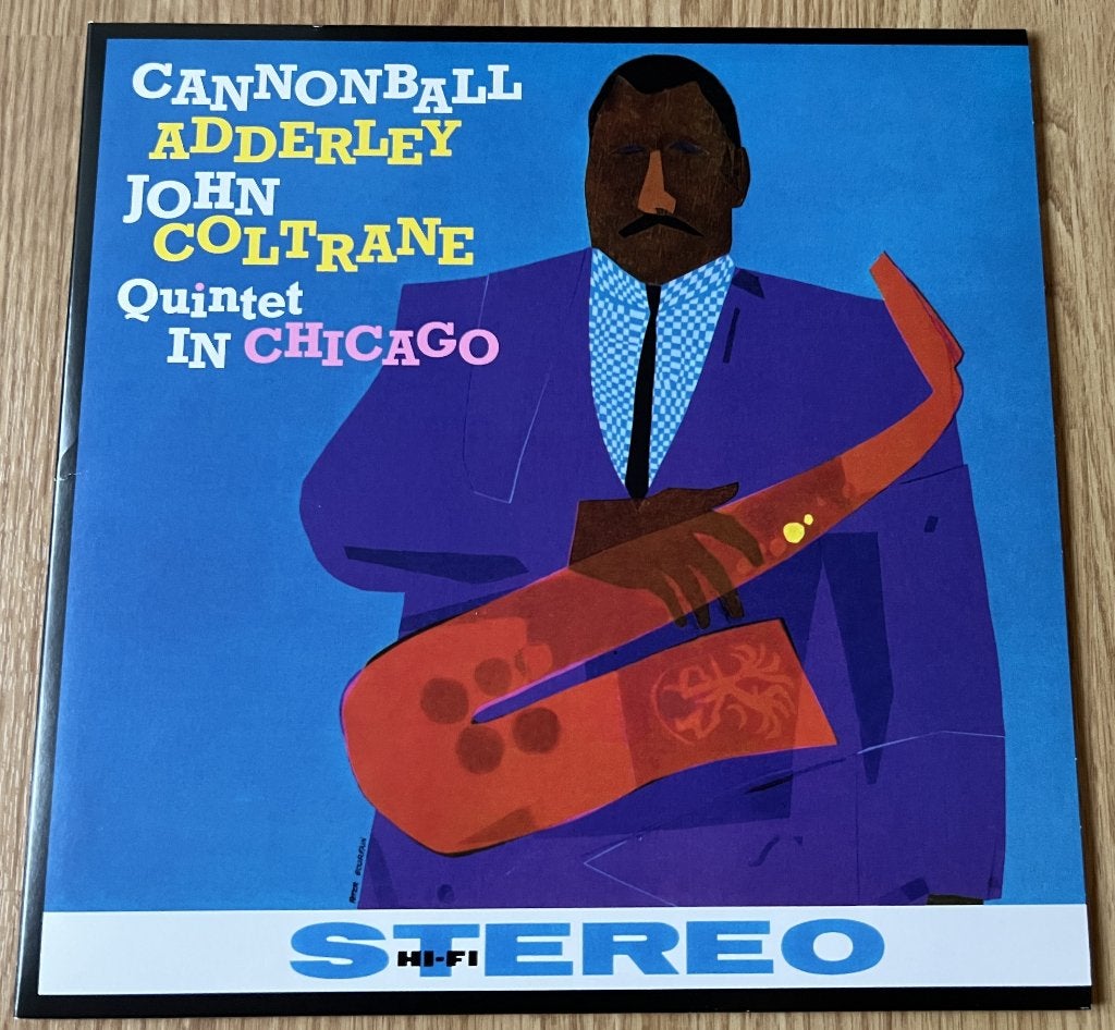 LP Cannonball Adderly / John Coltrane Quintet In Chicago, LP, Ophalen of Verzenden, Zo goed als nieuw, 12 inch